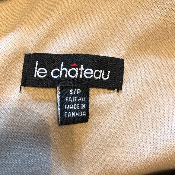 Gold Satin Dress from Le Chateau - Picture 8 of 10